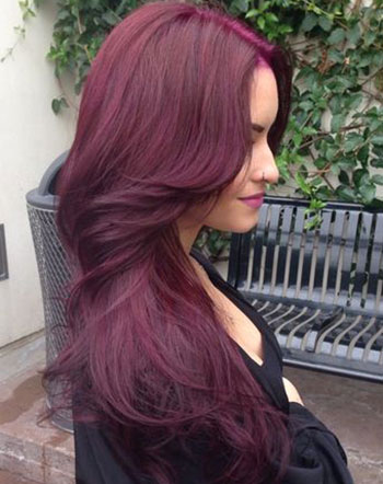 Reddish Purple Hair Dye